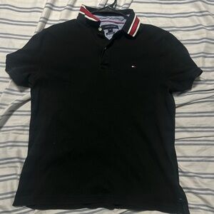 Tommy Hilfiger Black Polo Shirt for Men